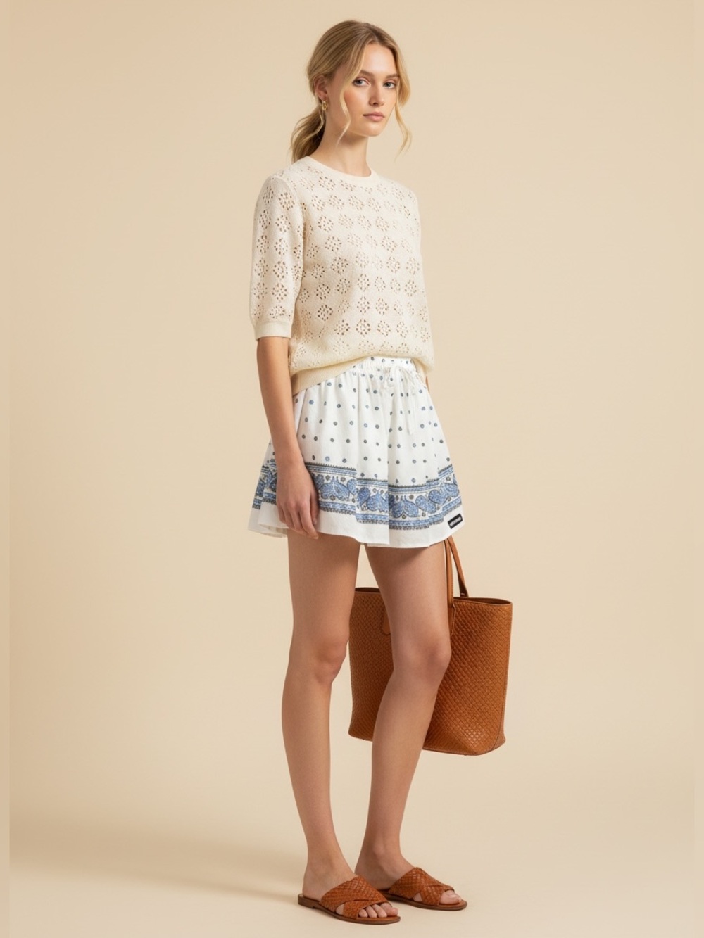 Miu Miu Poplin Mini Skirt It38